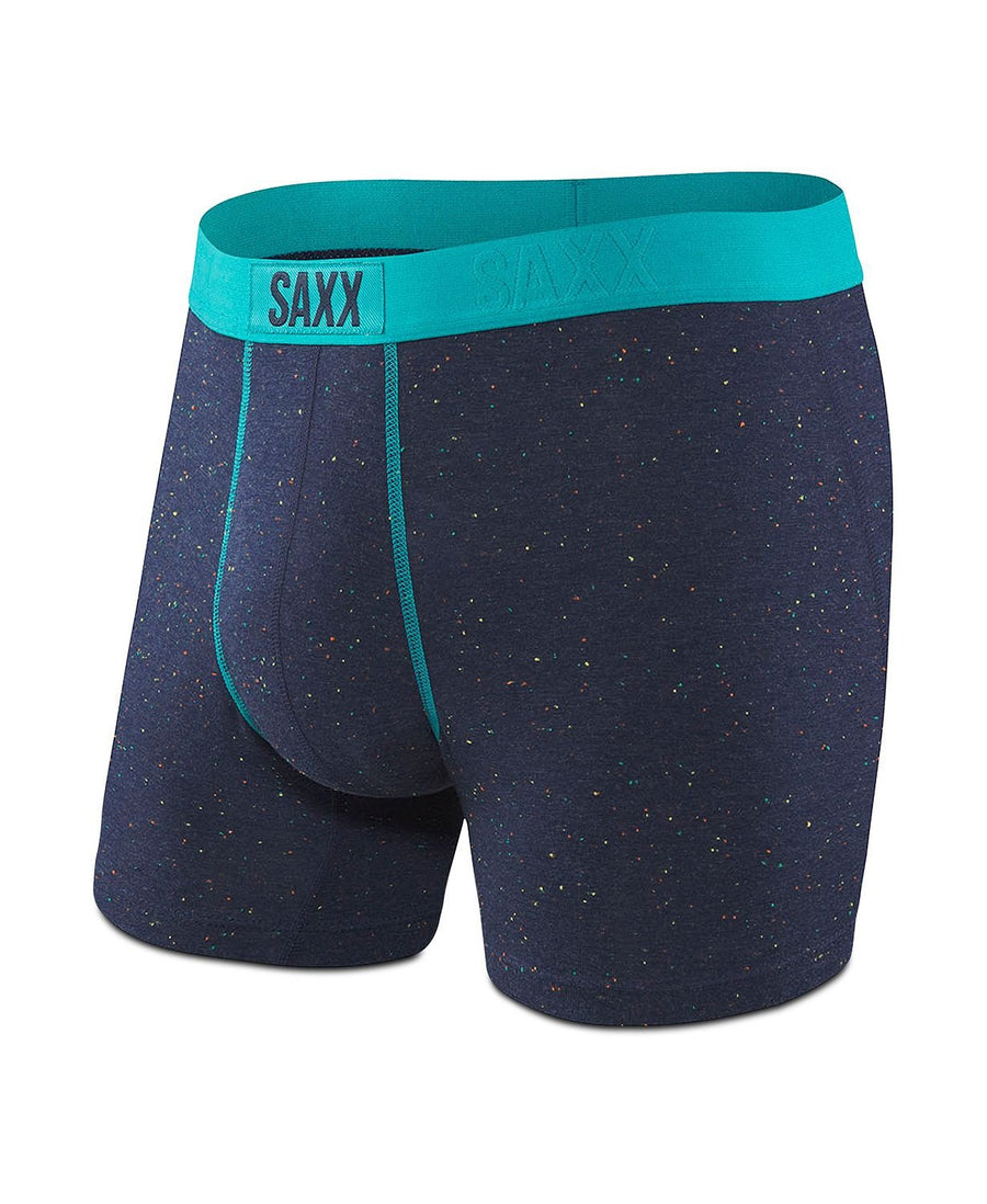 Saxx Vibe Speckled Boxer Briefs Navy