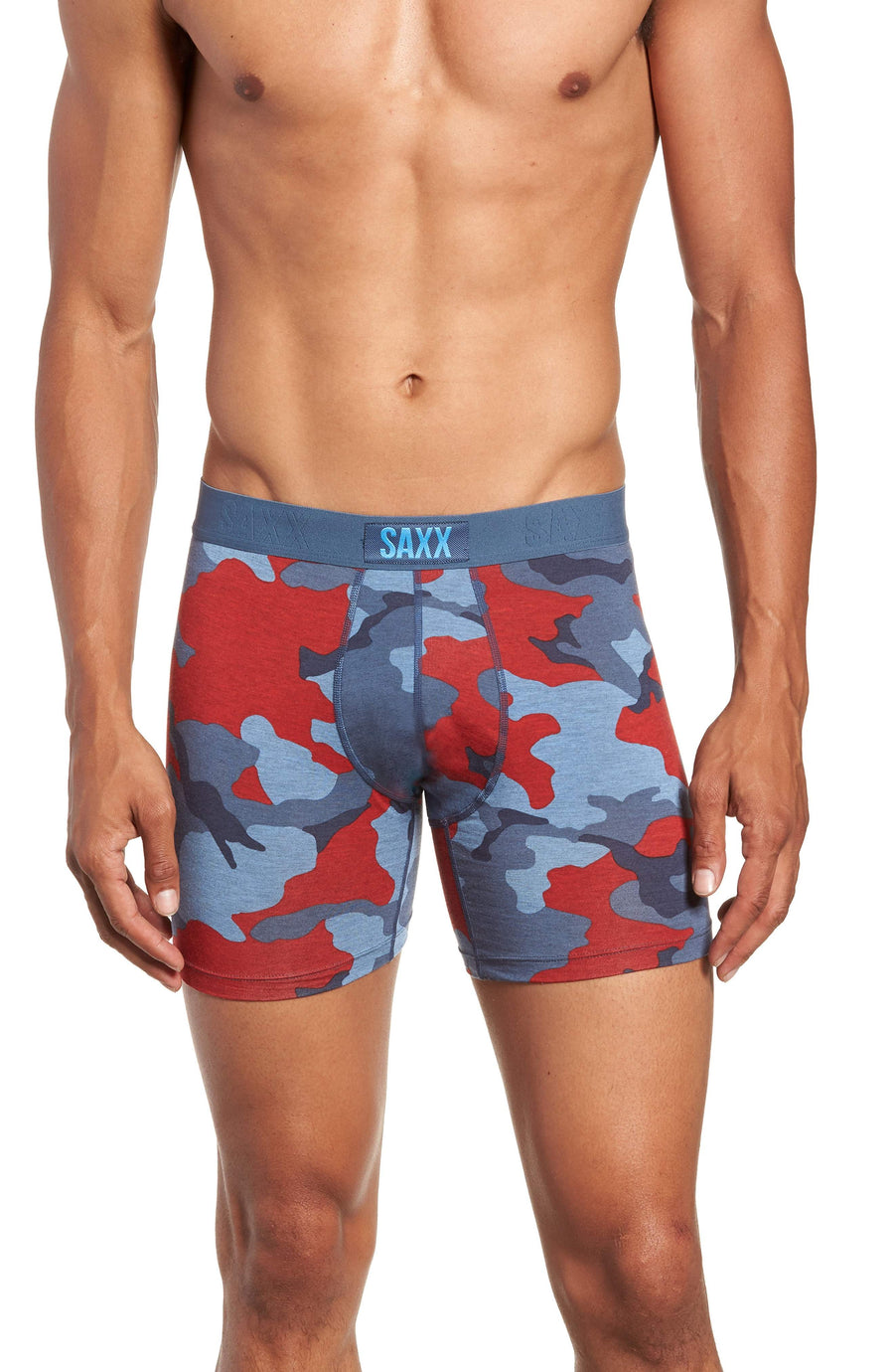 Saxx 'Vibe' Stretch Boxer Briefs Blue Multi