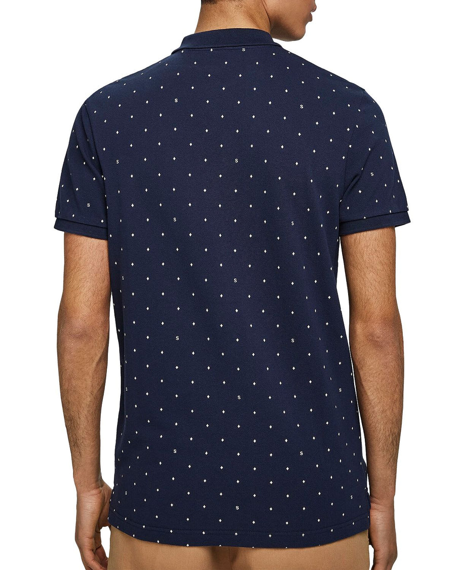 Scotch & Soda Diamond-print Pique Regular Fit Polo Shirt Combo B
