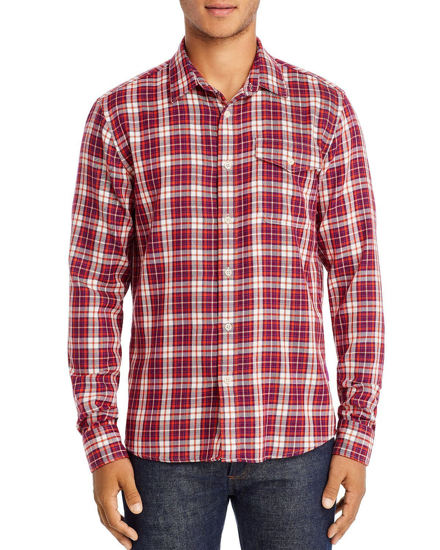 Scotch & Soda Flannel Regular Fit Plaid Shirt Combo B