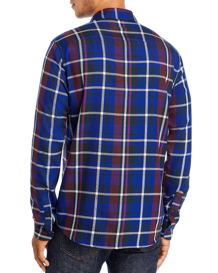 Scotch & Soda Flannel Regular Fit Plaid Shirt Combo C