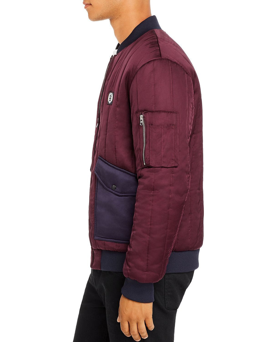 Scotch & Soda Slim Fit Satin Bomber Jacket Combo A