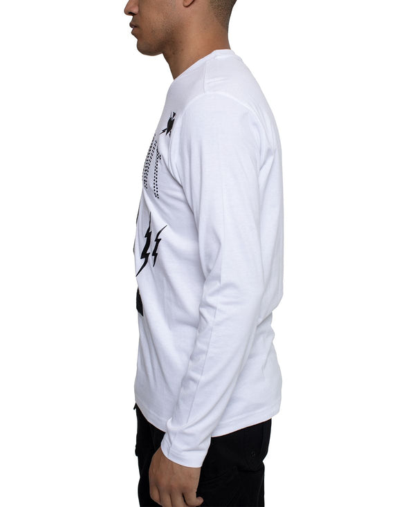 Sean John Long-sleeve Defiant 1 Graphic T-shirt Bright White