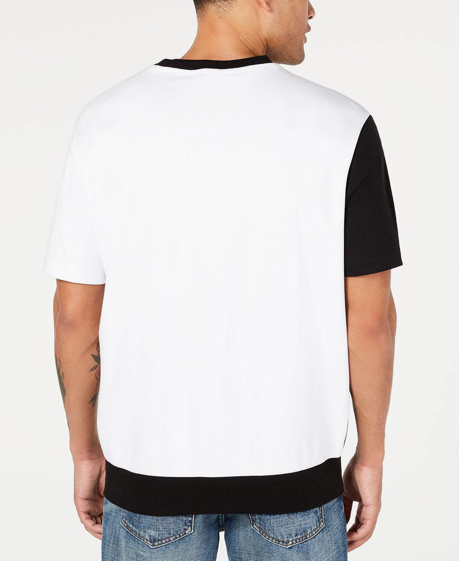 Sean John Playboy Collection Regular-fit Colorblocked Logo-print Sweatshirt Bright Whi