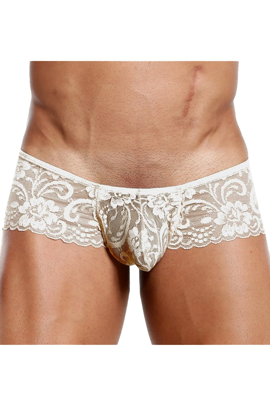 Secret Male Beige Lace Bootyshort