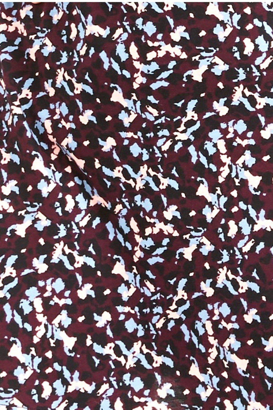 Sesoire Aubergine Printed Lace-Trim Chemise