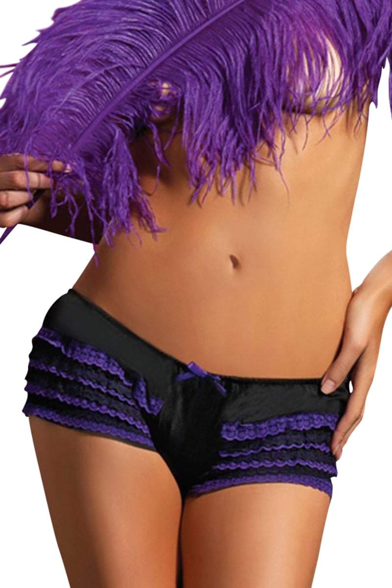 Seven 'Til Midnight Purple Microfiber Boyshort