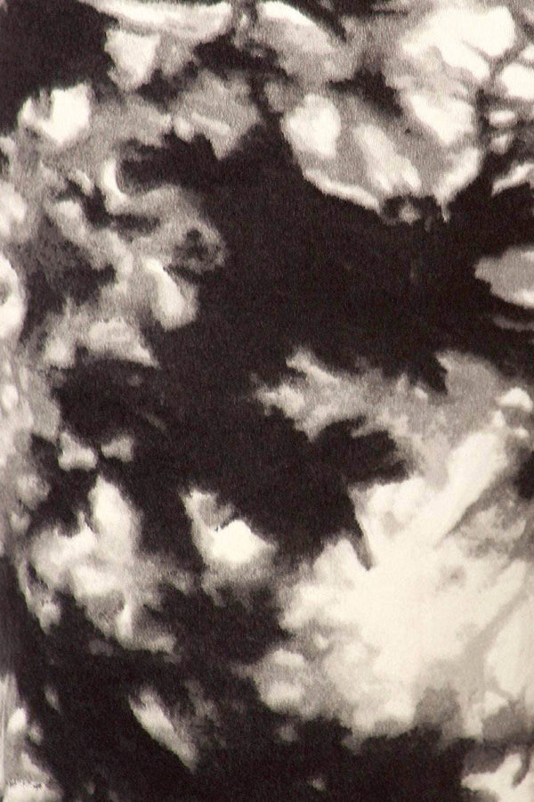 ShoSho Black/White Tie-Dye Print Jogger