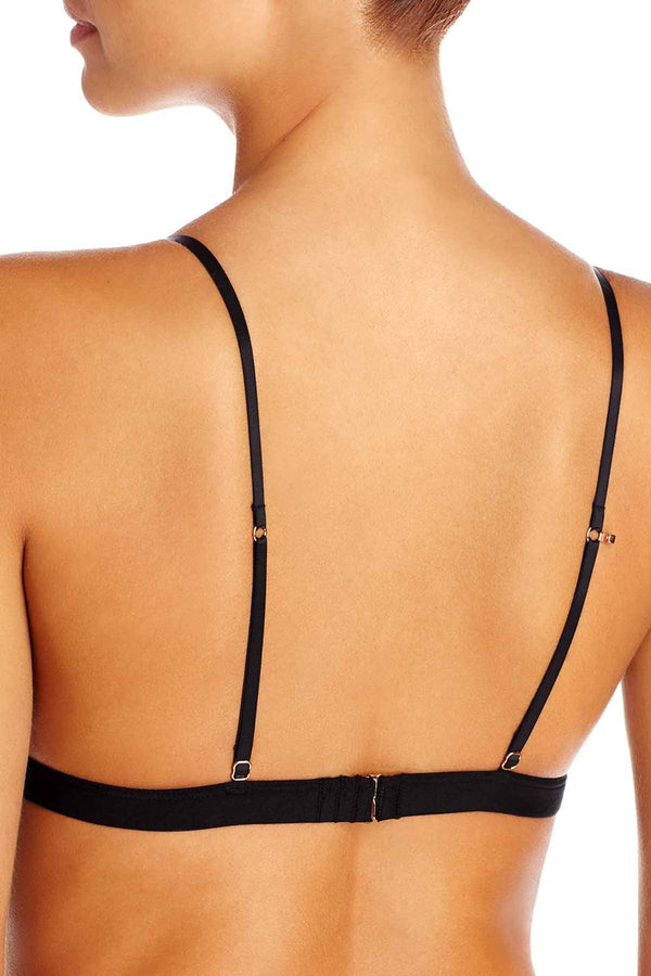 Skarlett Blue Black Favorite Fit Sheer Lace Wireless Bralette