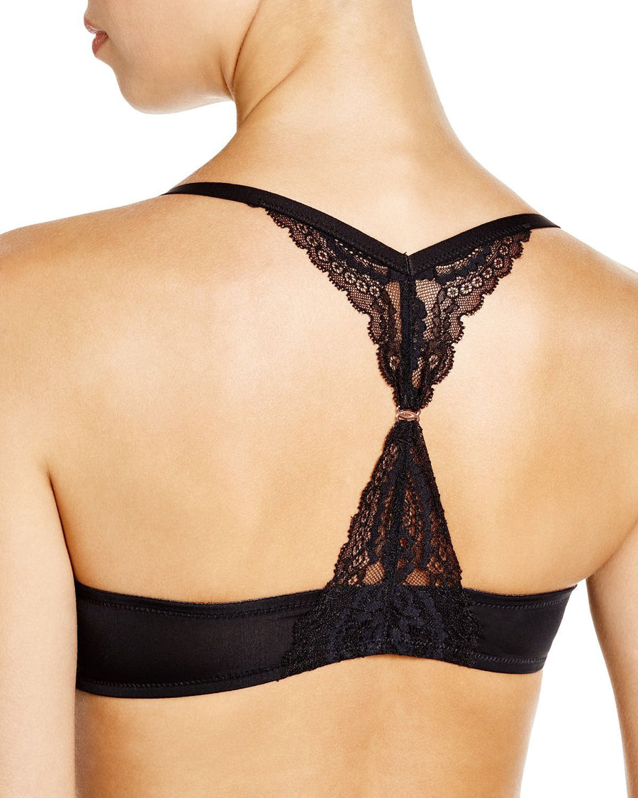 Skarlett Blue Minx Front Close Push-up Plunge Bra Black