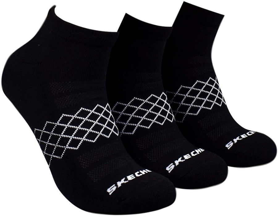 Sketchers Black Diamond Arch Low Cut  3 Pack