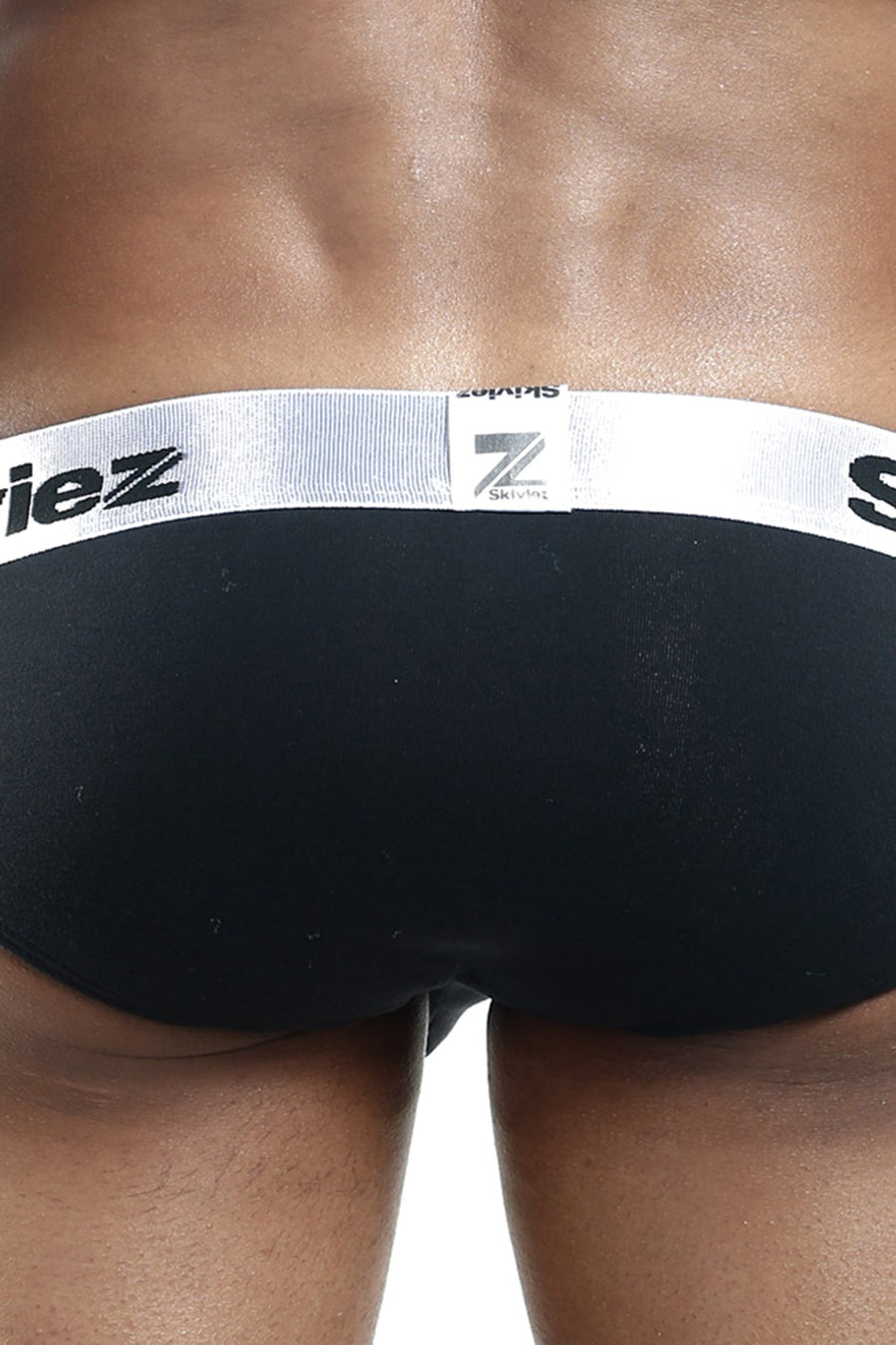 Skiviez Black Contrast Stitching Bikini Brief