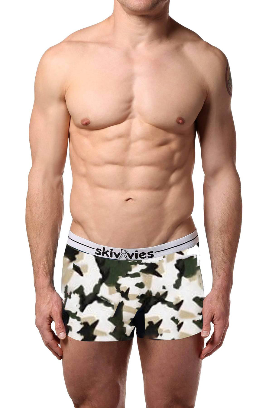 Skivvies Camo Commando Pouch Boxer Brief