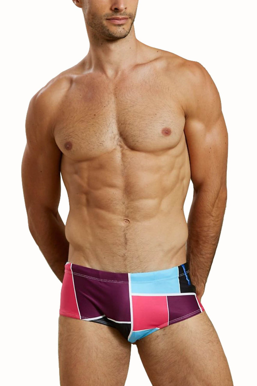 Skmpeez Plum Blokz Euroz Swim Brief