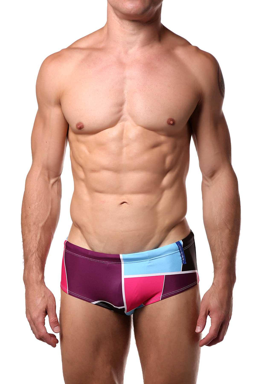 Skmpeez Plum Blokz Euroz Swim Brief