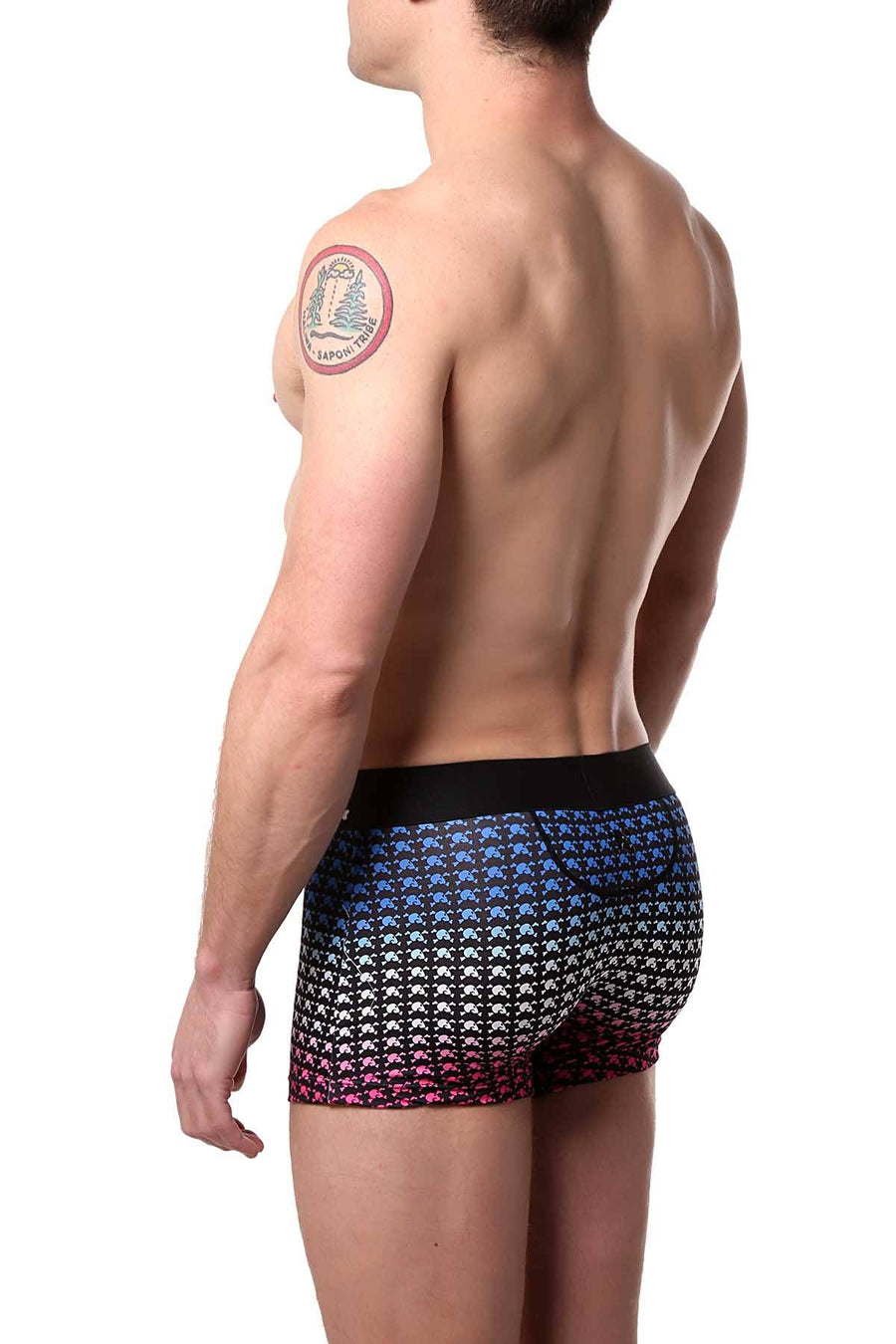 Skull & Bones Black Ombre-Print Trunk