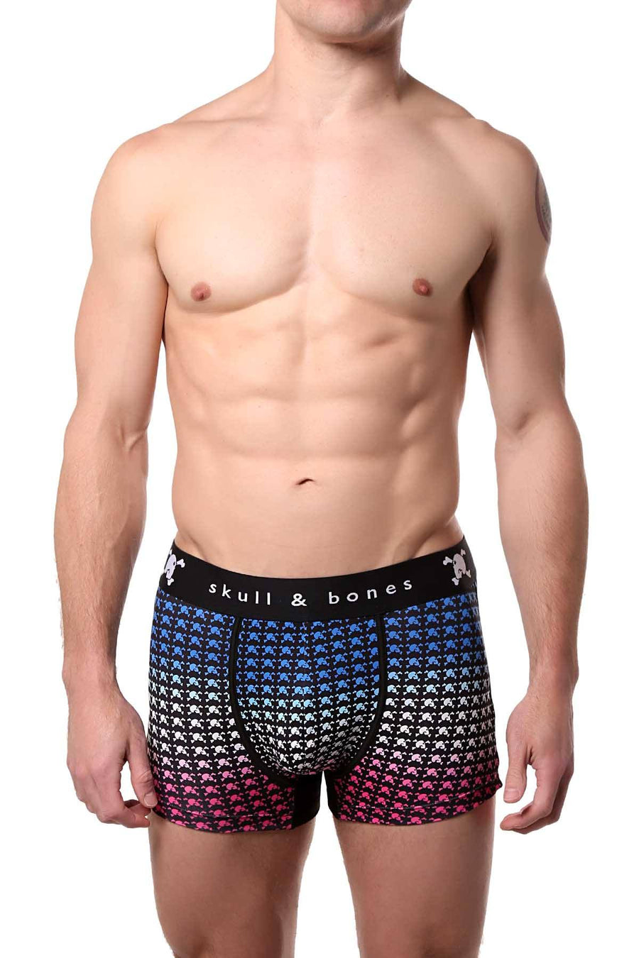 Skull & Bones Black Ombre-Print Trunk