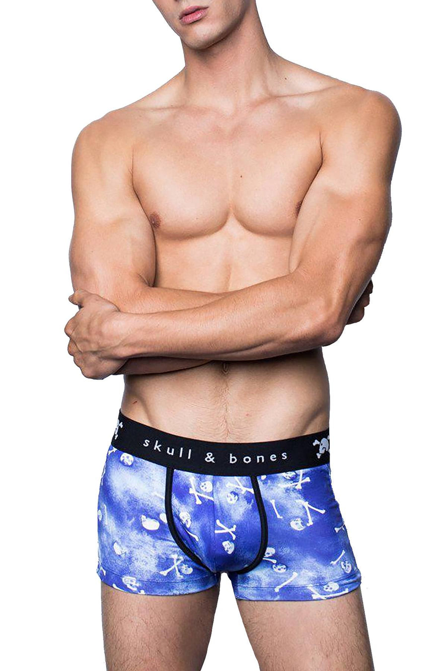 Skull & Bones Blue Tossed-Skull Trunk