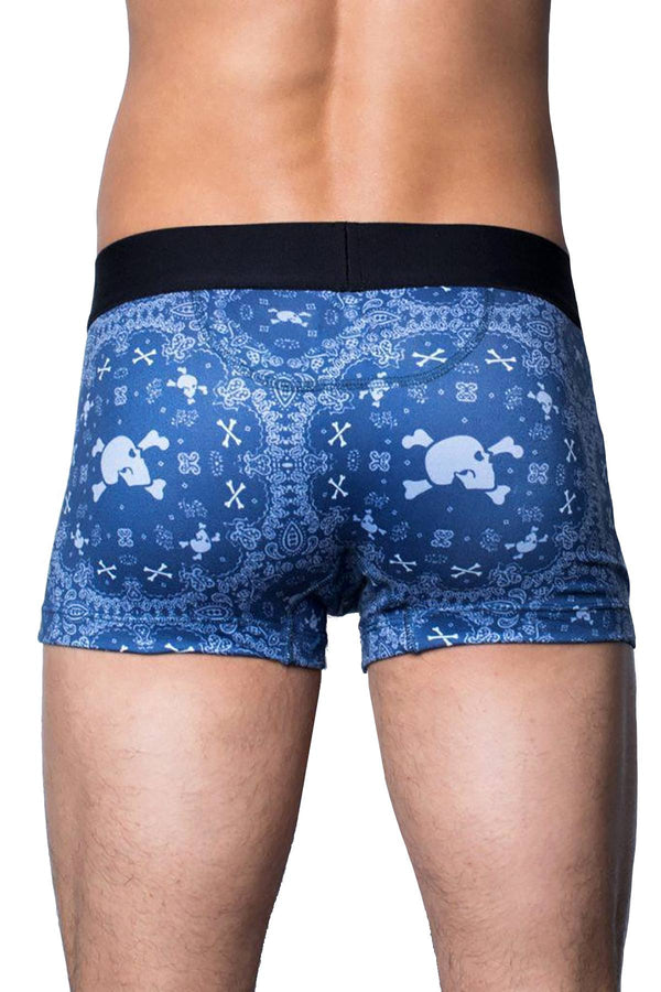 Skull & Bones Night-Blue Bandana Trunk