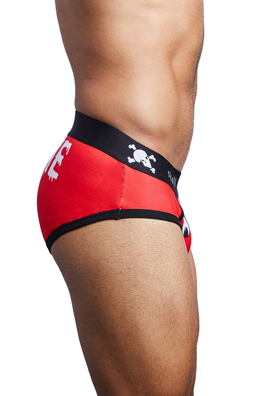 Skull & Bones Red BITE-ME Eyes Brief