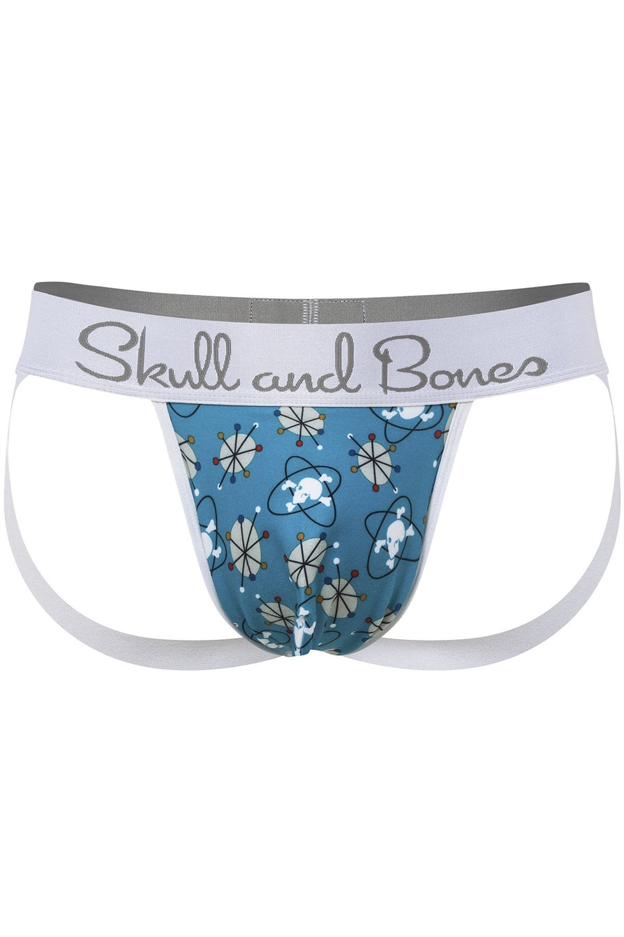 Skull and Bones Blue Mid-Century Jock