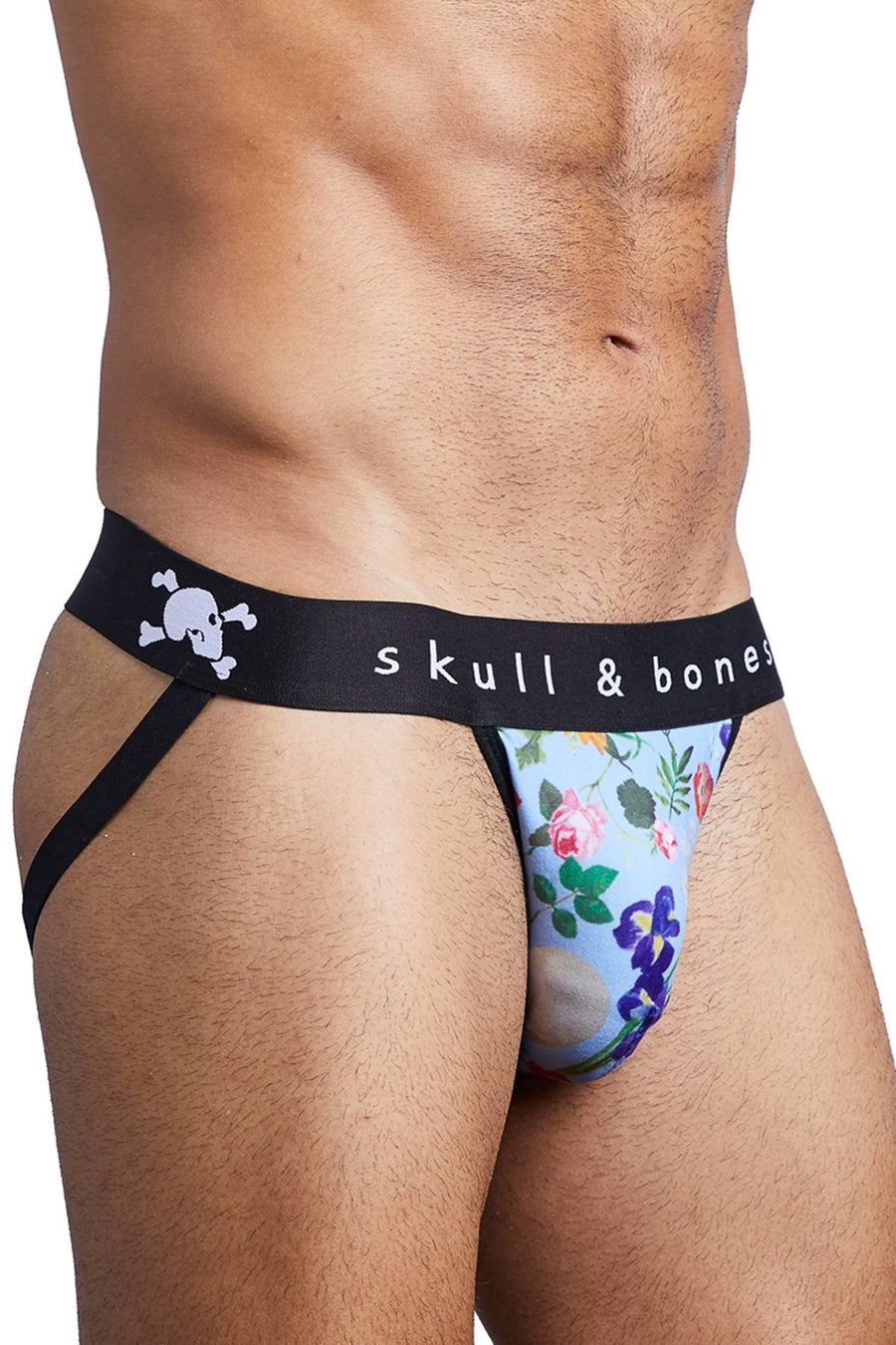 Skull and Bones Floral Jock