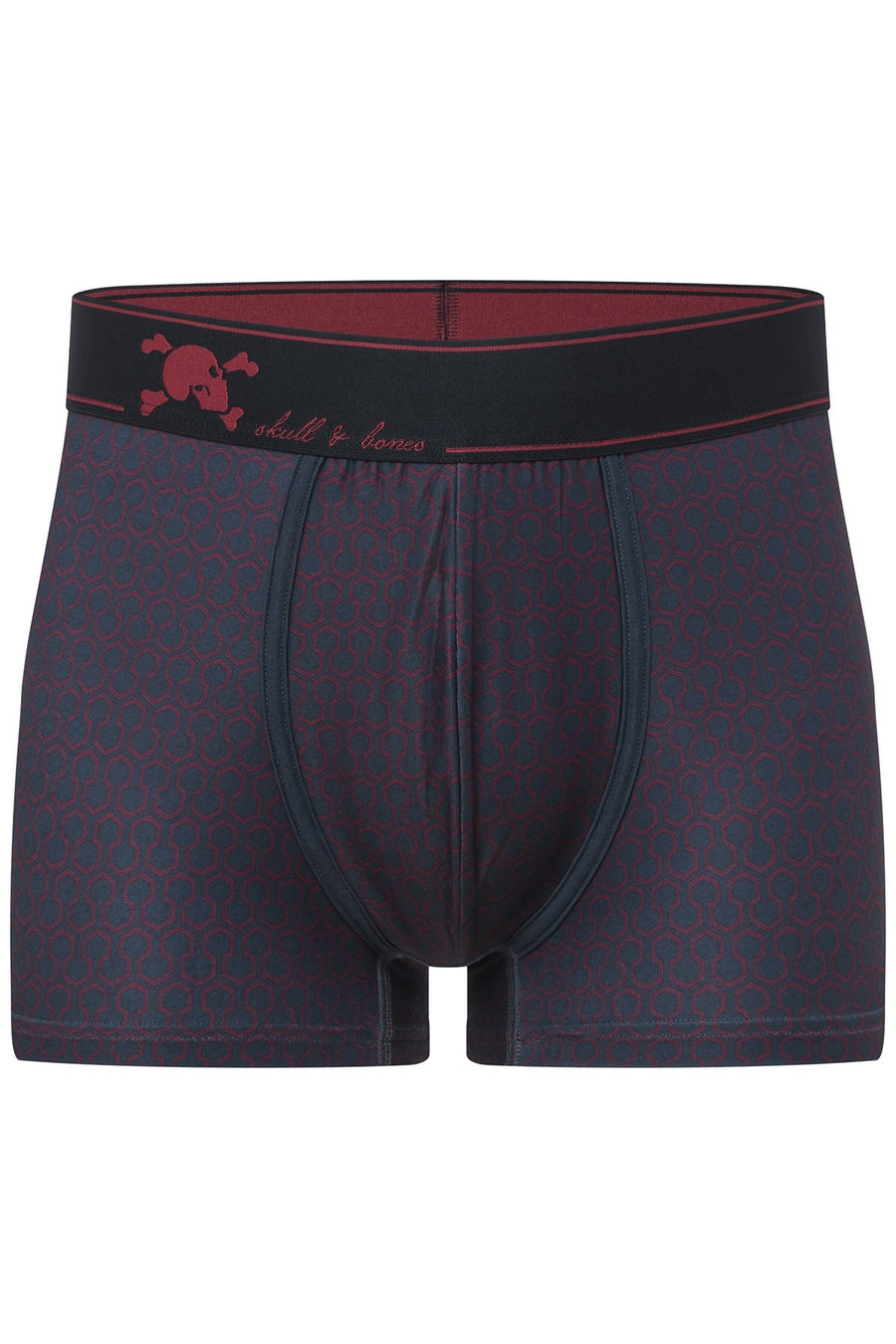 Skull and Bones Navy Geo Print Trunk
