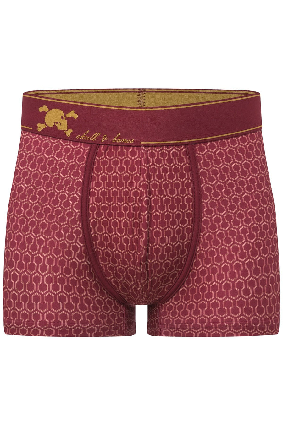 Skull and Bones Red Geo Print Trunk