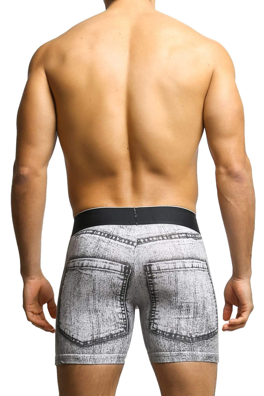 Sly Black & White Denim Trunk