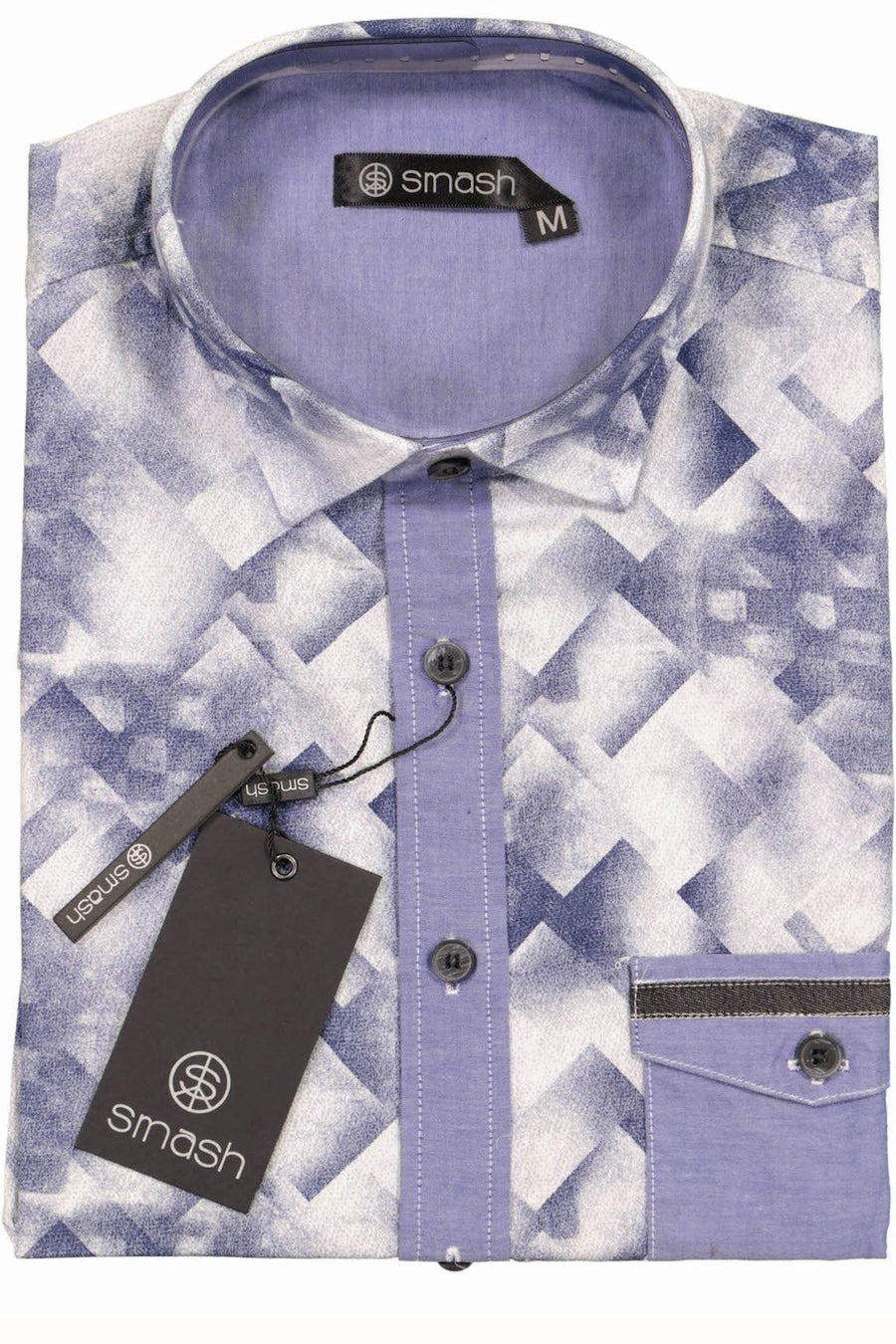 Smash Blue Wild Button-Up