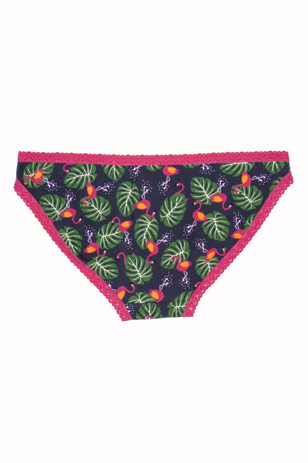 Sock It To Me Flamingo Low-Rise Bikini Brief