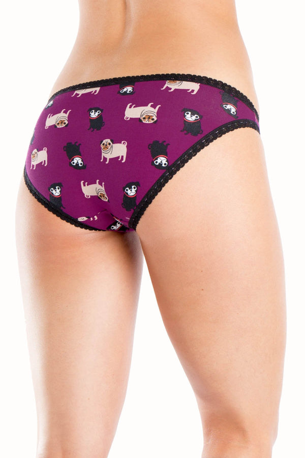 Sock It To Me Pug-Life Low-Rise Bikini Brief