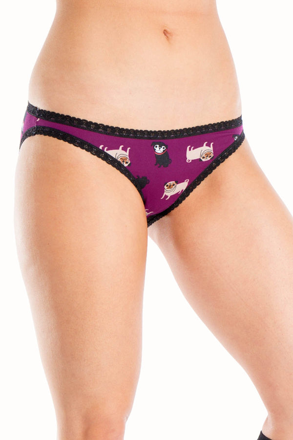 Sock It To Me Pug-Life Low-Rise Bikini Brief