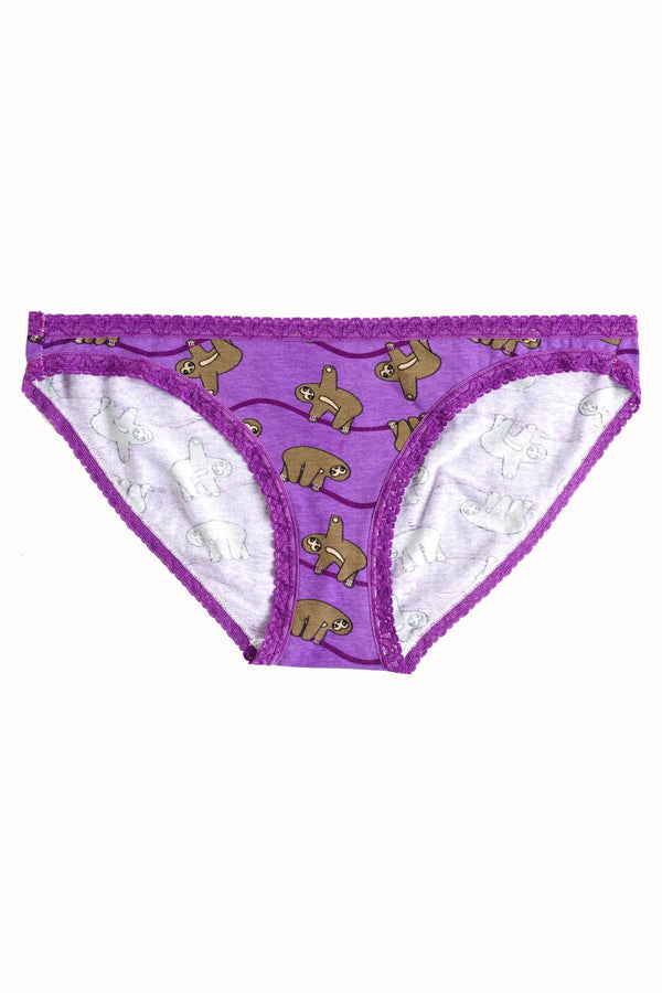 Sock It To Me Sloth Low-Rise Bikini Brief