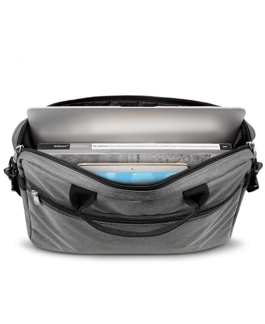 Solo Blankslate By Slim Top-load Briefcase Gray