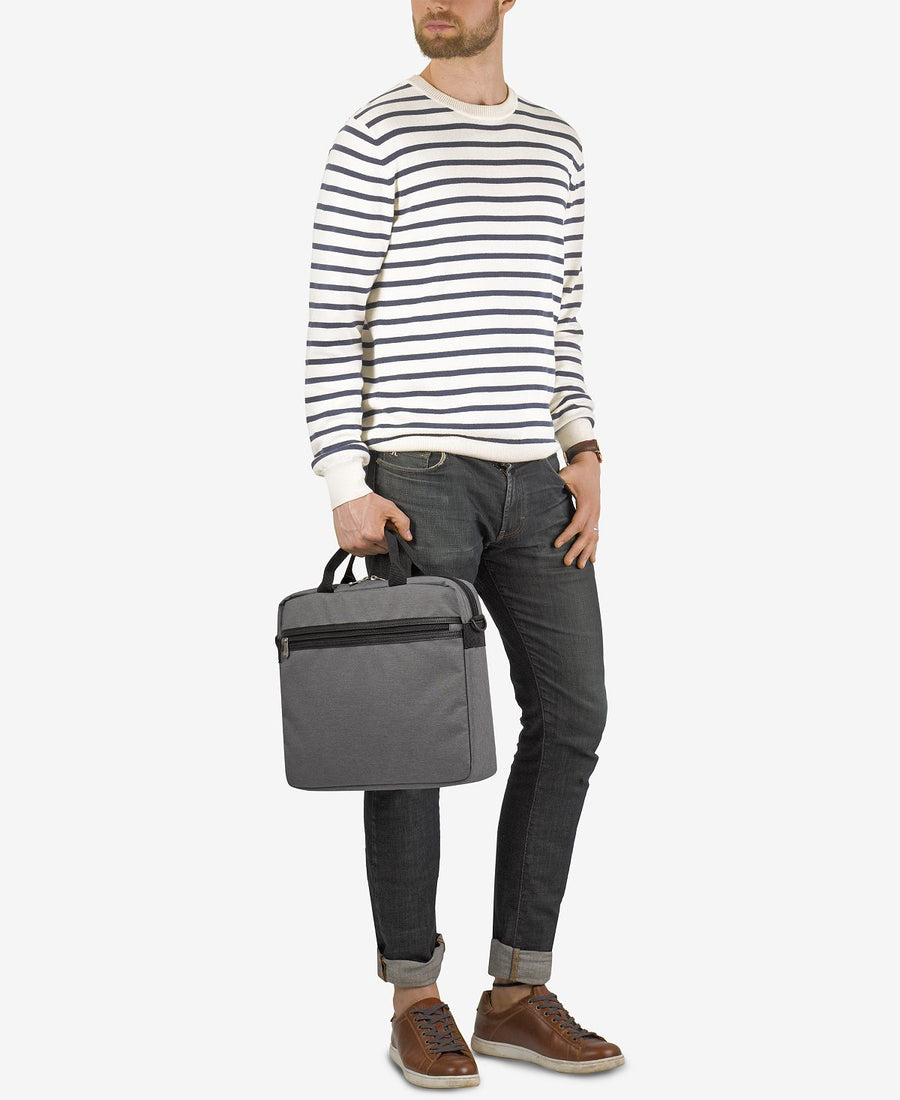 Solo Blankslate By Slim Top-load Briefcase Gray