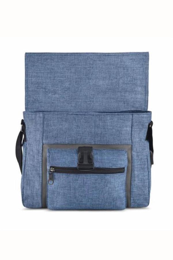 Something Strong Blue Charging Messenger Bag with Battery