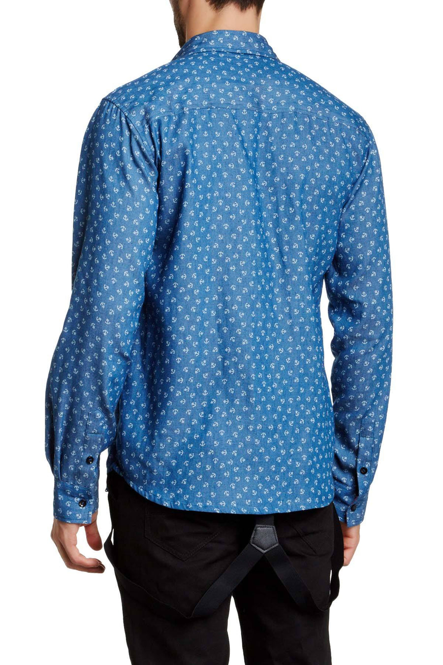 Something Strong Blue Something Nautical Button-Up