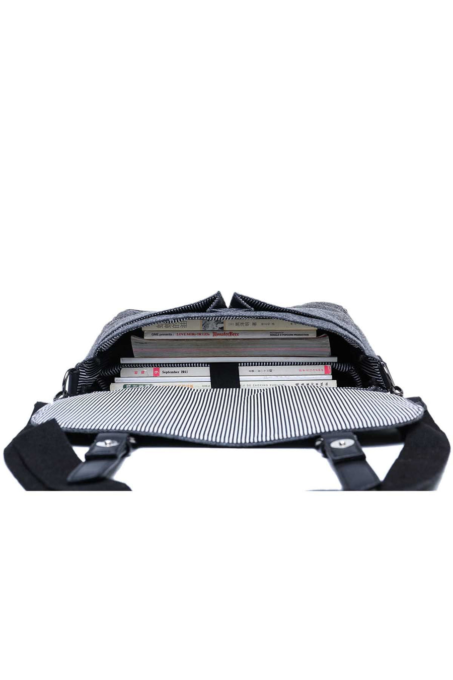 Something Strong Dark-Grey Something-Rebuilt Messenger Bag