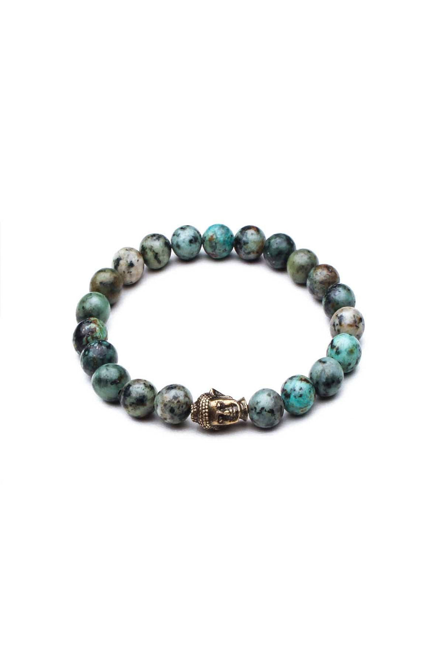 Something Strong Green/Multi Buddha Bracelet