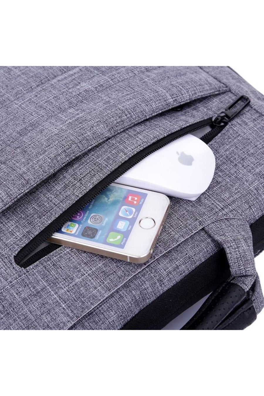 Something Strong Grey Messenger Slim Laptop Carrier