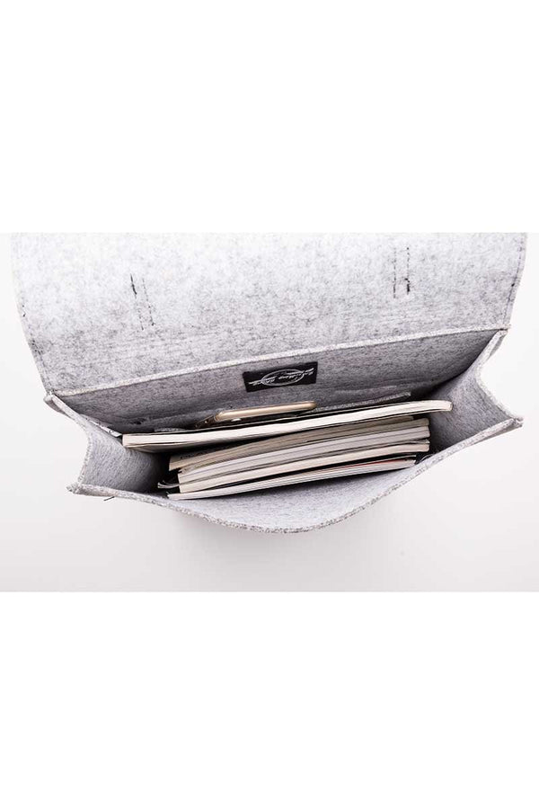 Something Strong Grey Something Sleek Felt Backpack
