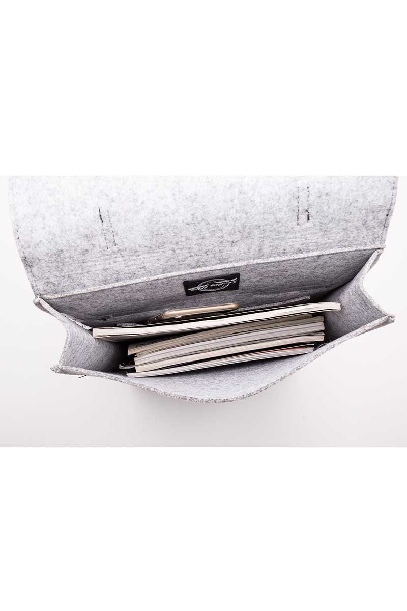 Something Strong Grey Something Sleek Felt Backpack