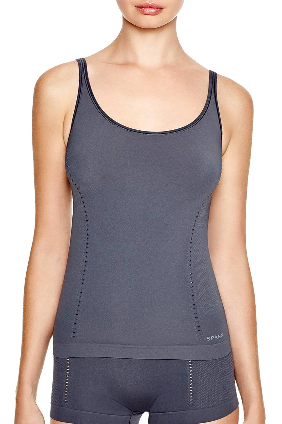 Spanx Reversible Light Control Seamless Tank in Steel Grey