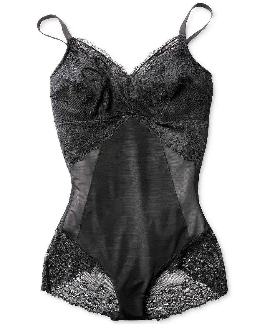 Spanx Wo Spotlight On Lace Bodysuit 10119r Very Black