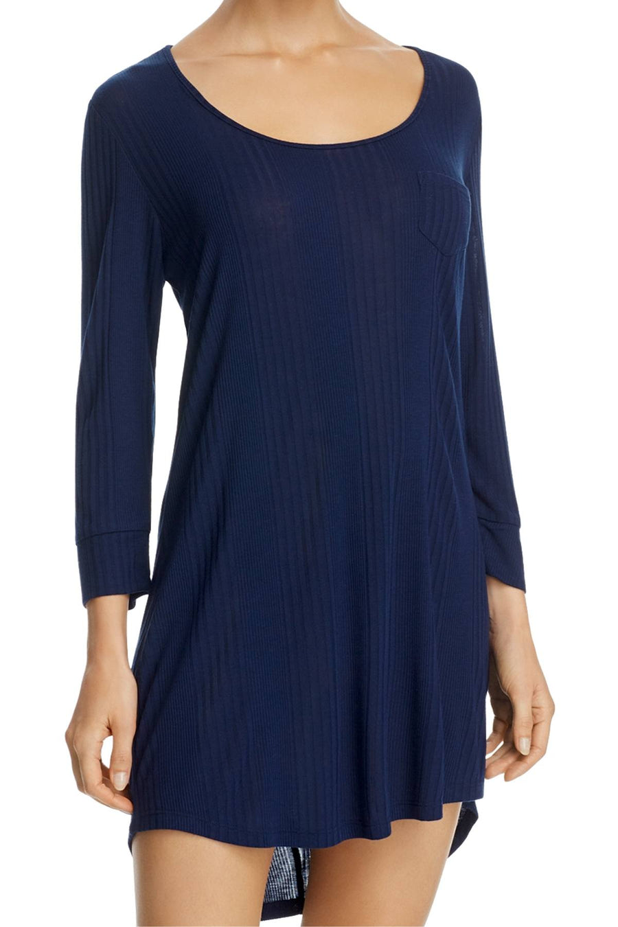 Splendid Navy Ribbed Keyhole Sleep-Dress