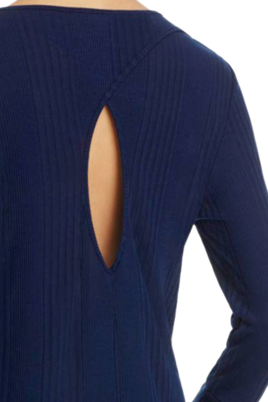 Splendid Navy Ribbed Keyhole Sleep-Dress