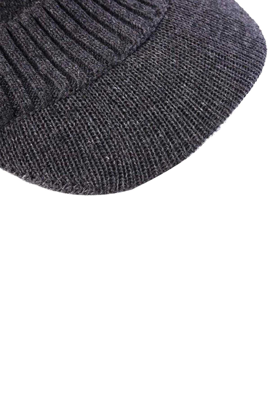 Sport Grey Knit Fleece Lined Beanie Hat
