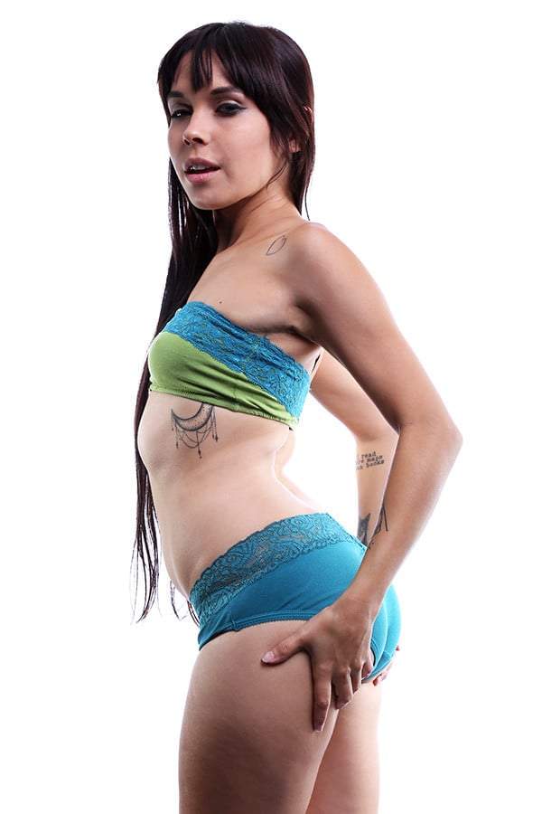 Spreegirl Natural Green Bandeau Bra