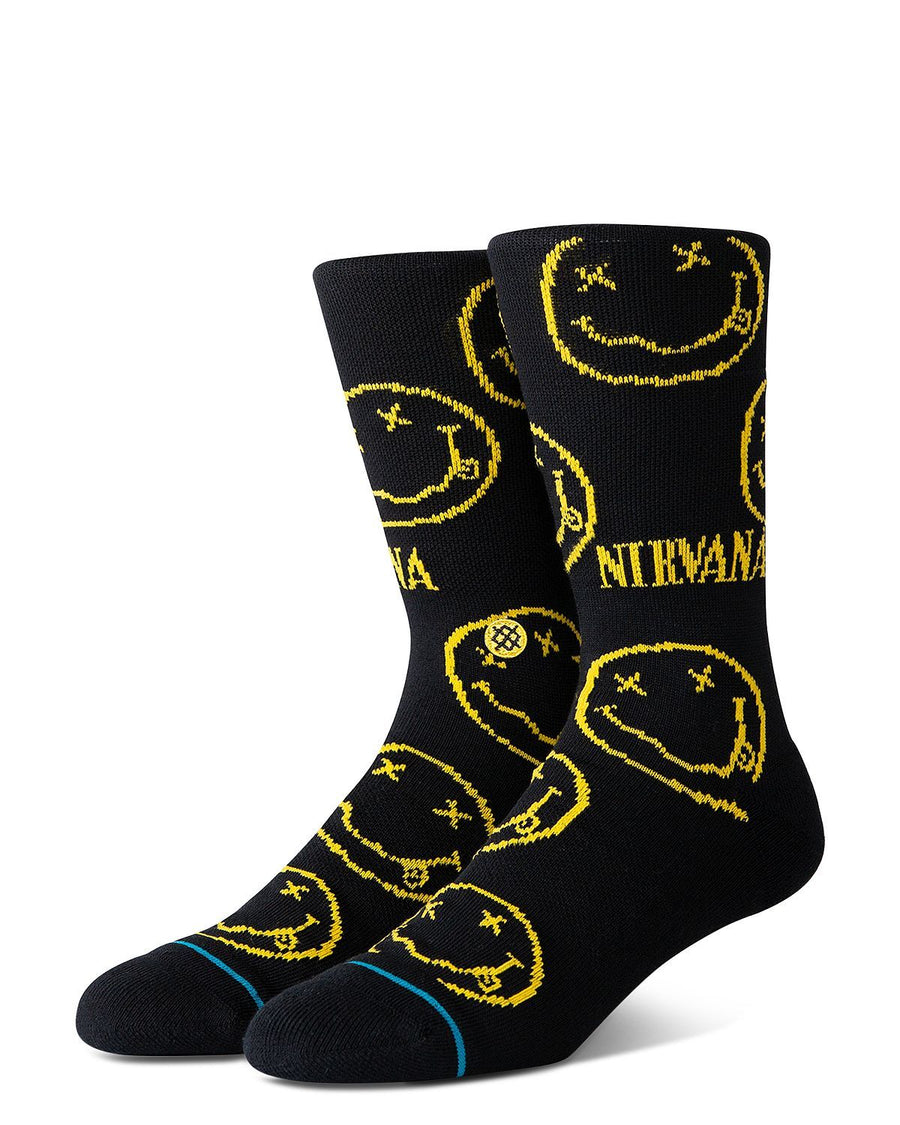Stance Nirvana Face Socks Black